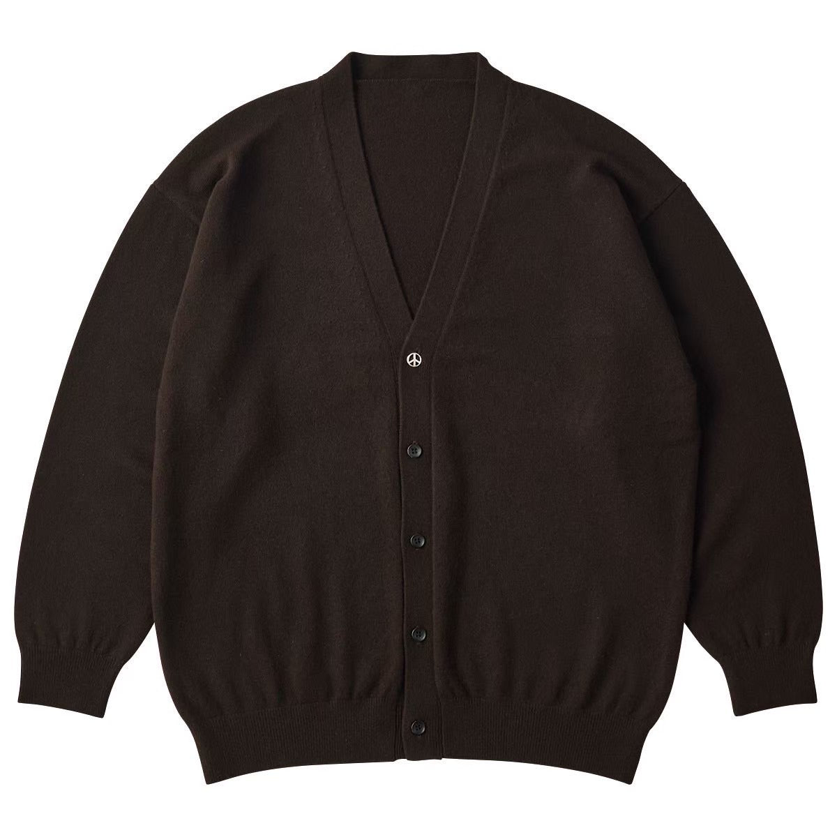 CASHMERE KNIT CARDIGAN W / SILVER BUTTON (BABY CASH)