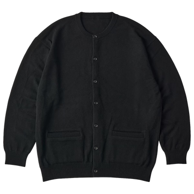 CASHMERE KNIT CREWNECK CARDIGAN (BABY CASH)