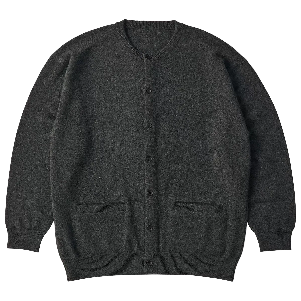 CASHMERE KNIT CREWNECK CARDIGAN (BABY CASH)