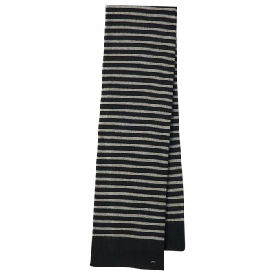 CASHMERE KNIT BORDER STOLE (BABY CASH)