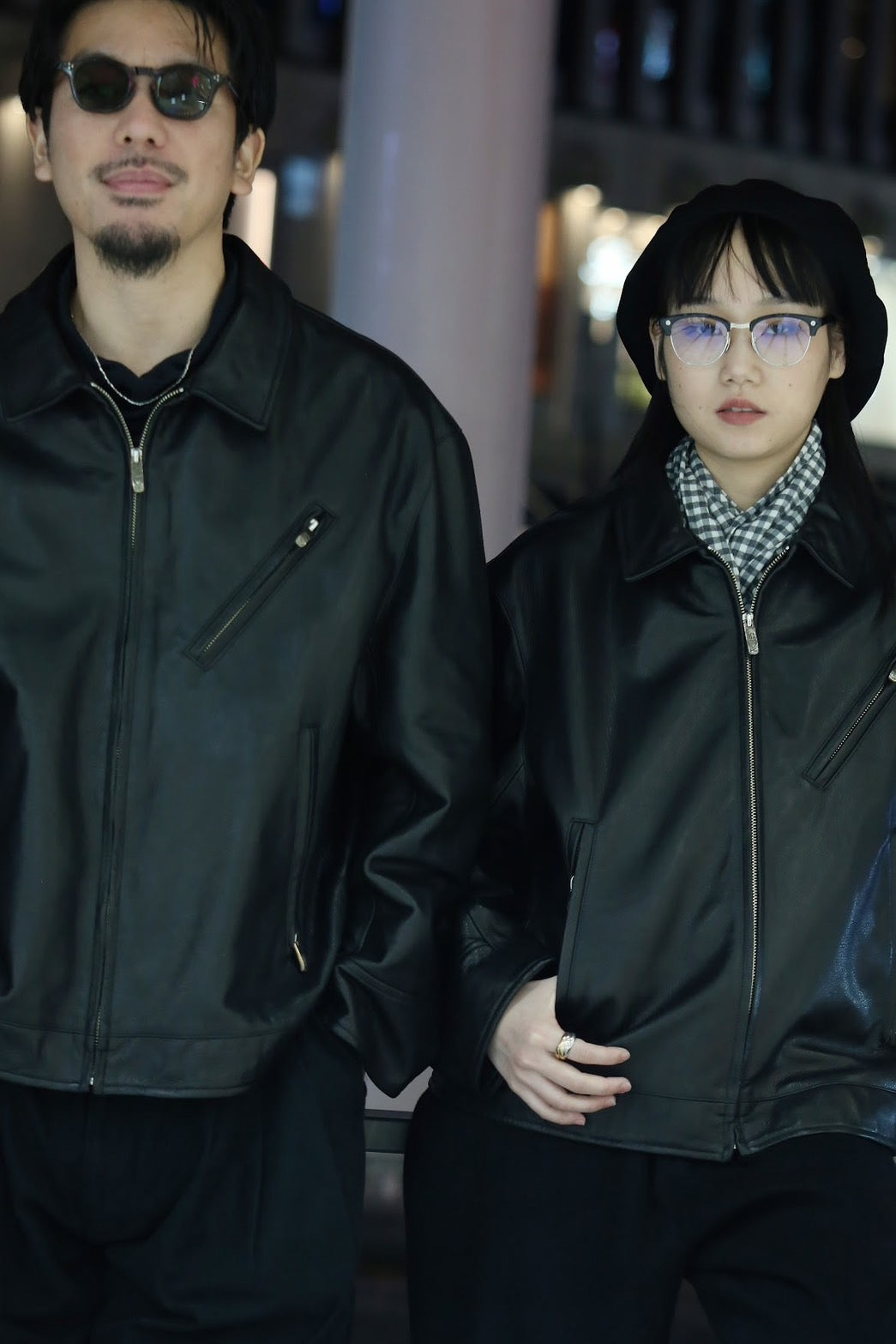 PC SINGLE RIDERS JACKET W / LOVE & PEACE SILVER