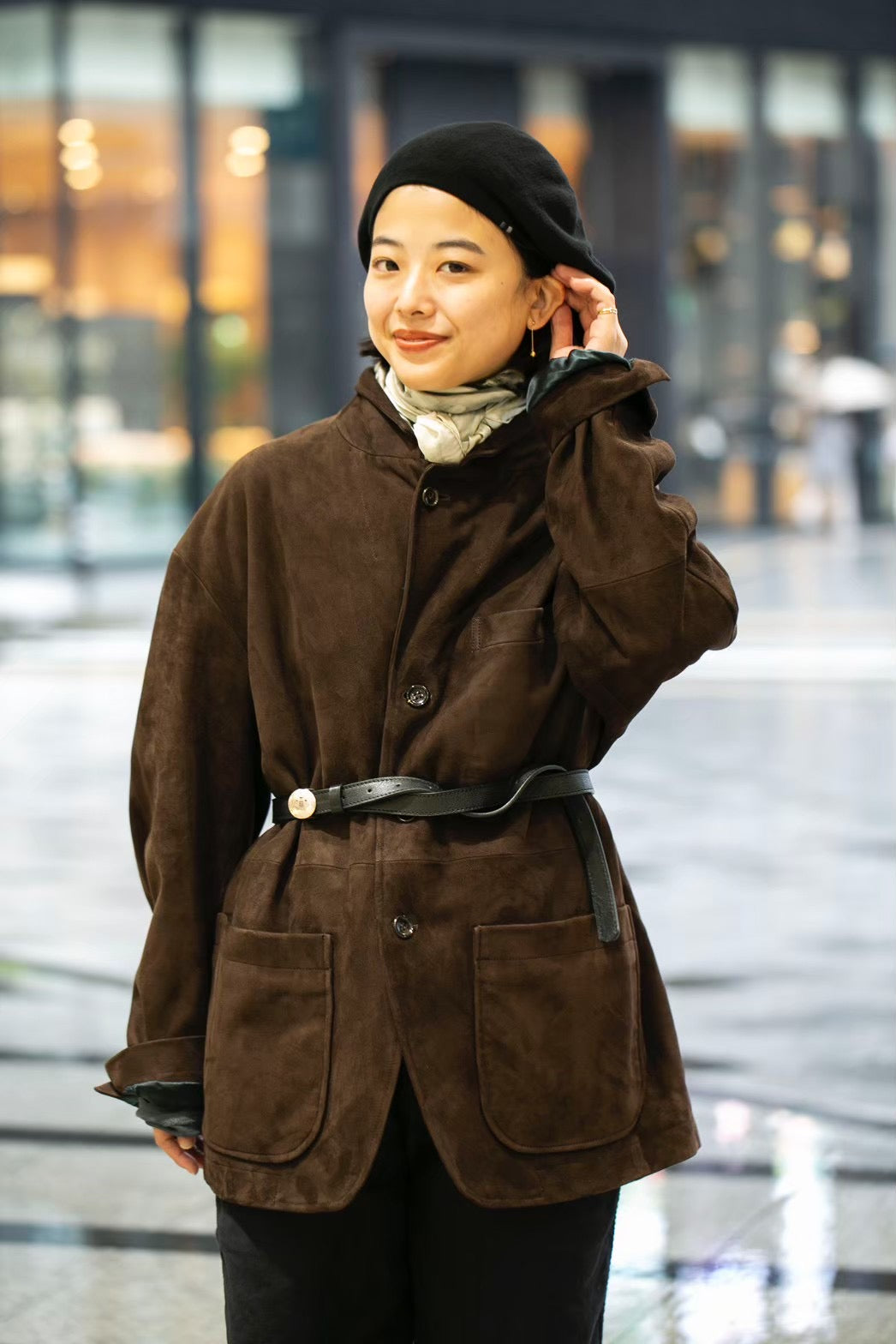 LEATHER SUEDE JACKET (ENTREFINO)