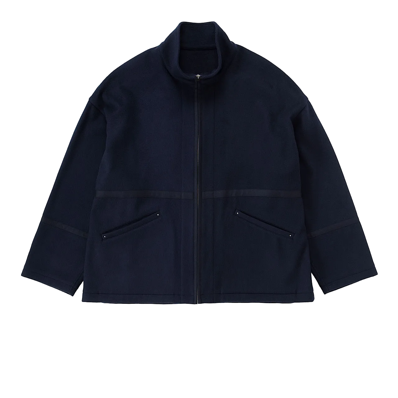 "GINZA EXCLUSIVE" H/W CASHMERE ZIP UP JACKET W / SILVER STUDS CUSTOM (BABY CASH)