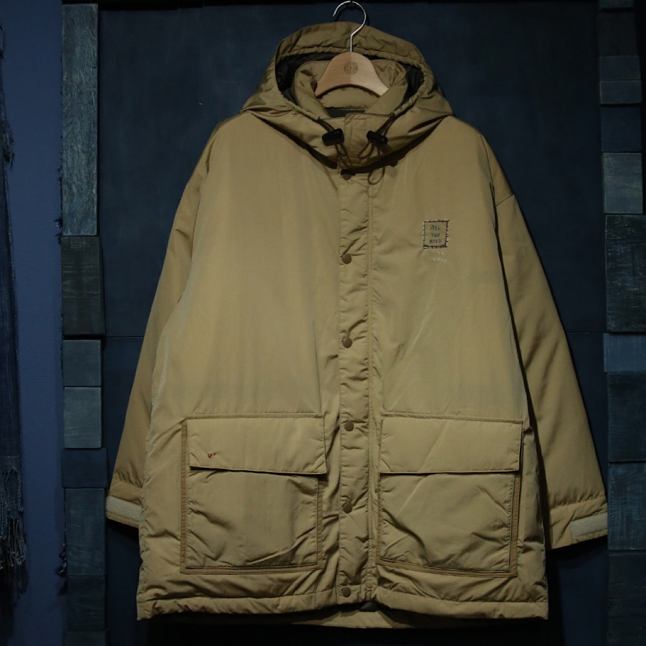 "GINZA EXCLUSIVE" H/W SHEEN NYLON DOWN JACKET PATCHWORK CUSTOM