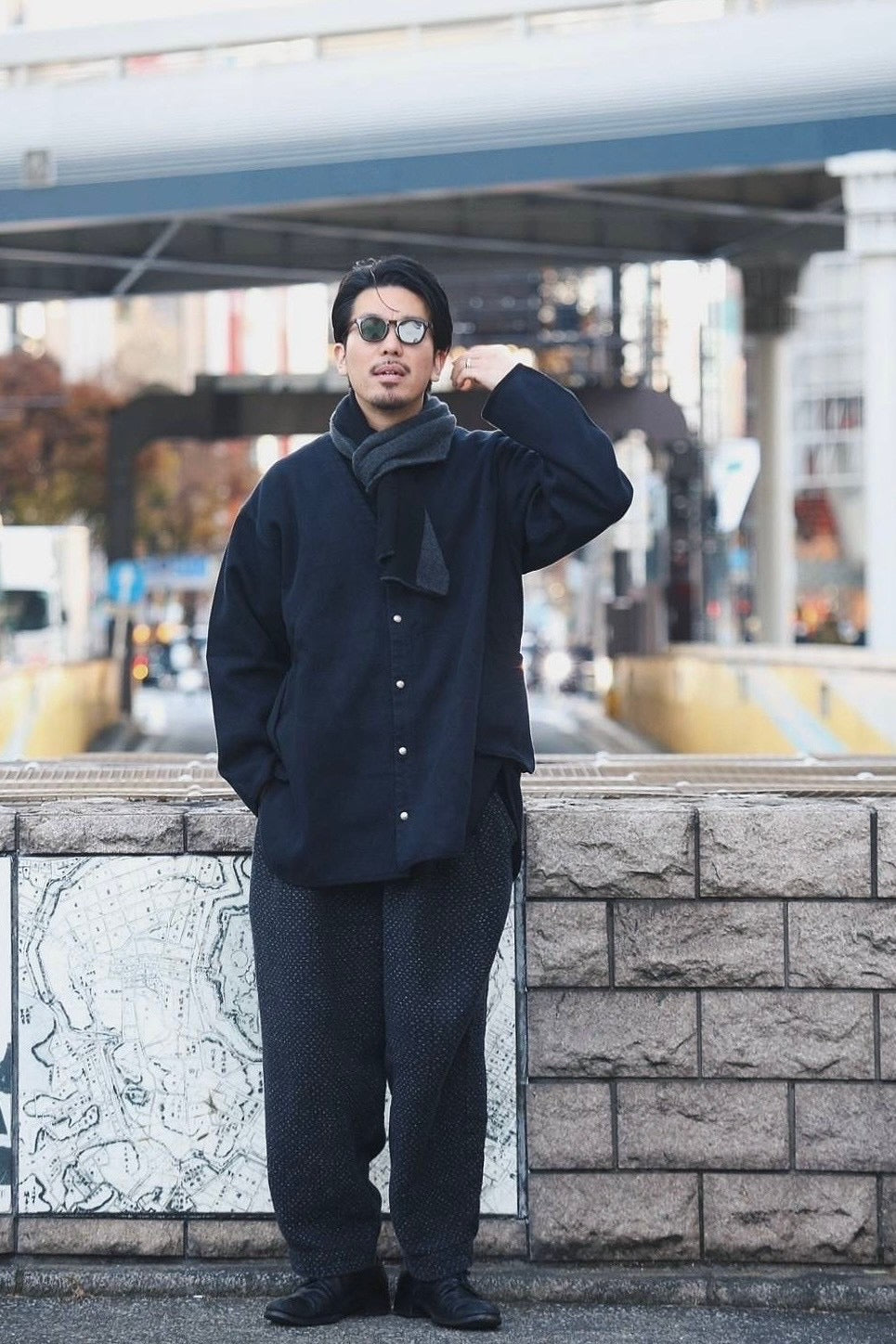 "PC GINZA EXCLUSIVE"PC KENDO NO COLLAR SHIRT JACKET