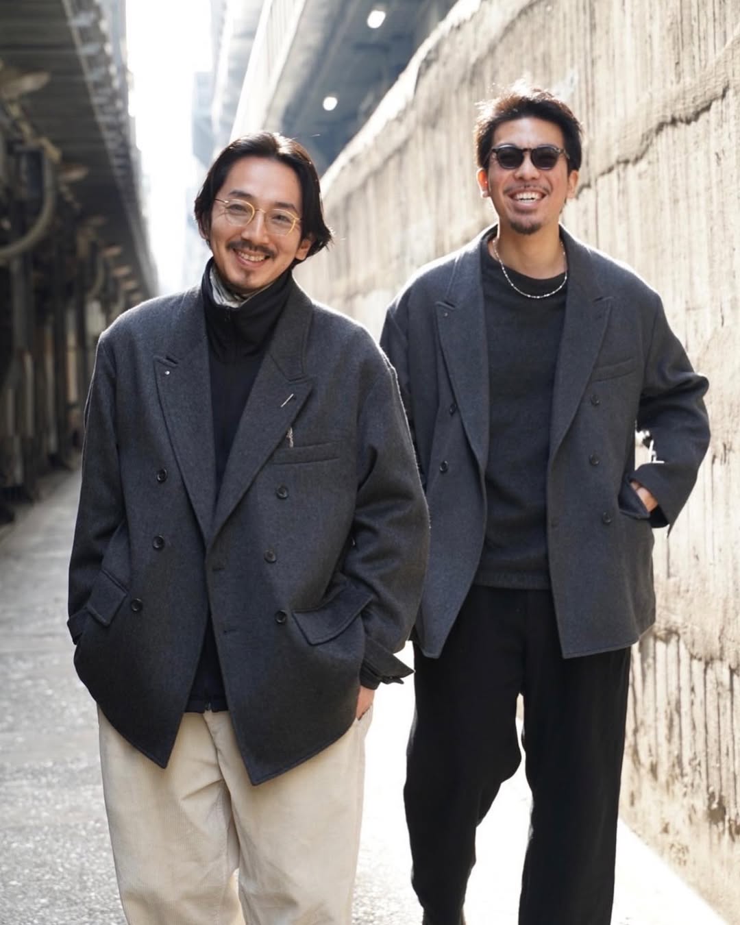 CASHMERE DE GAULLE DOUBLE TAILORED JACKET W/PLATINUM CHARM (BABY CASH)