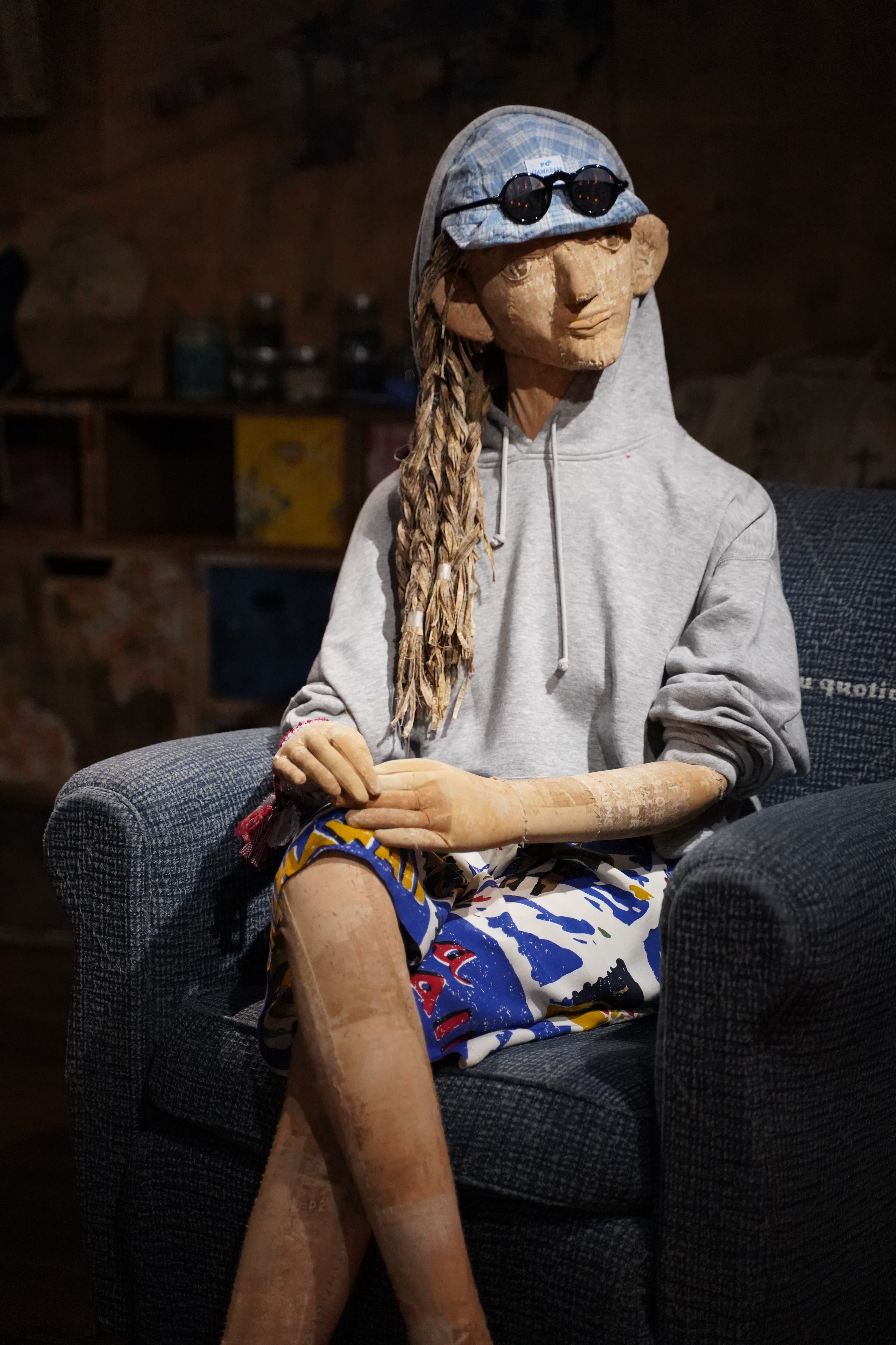 PORTERCLASSICストール PARAKA LINEN PALAKA BASEBALL CAP