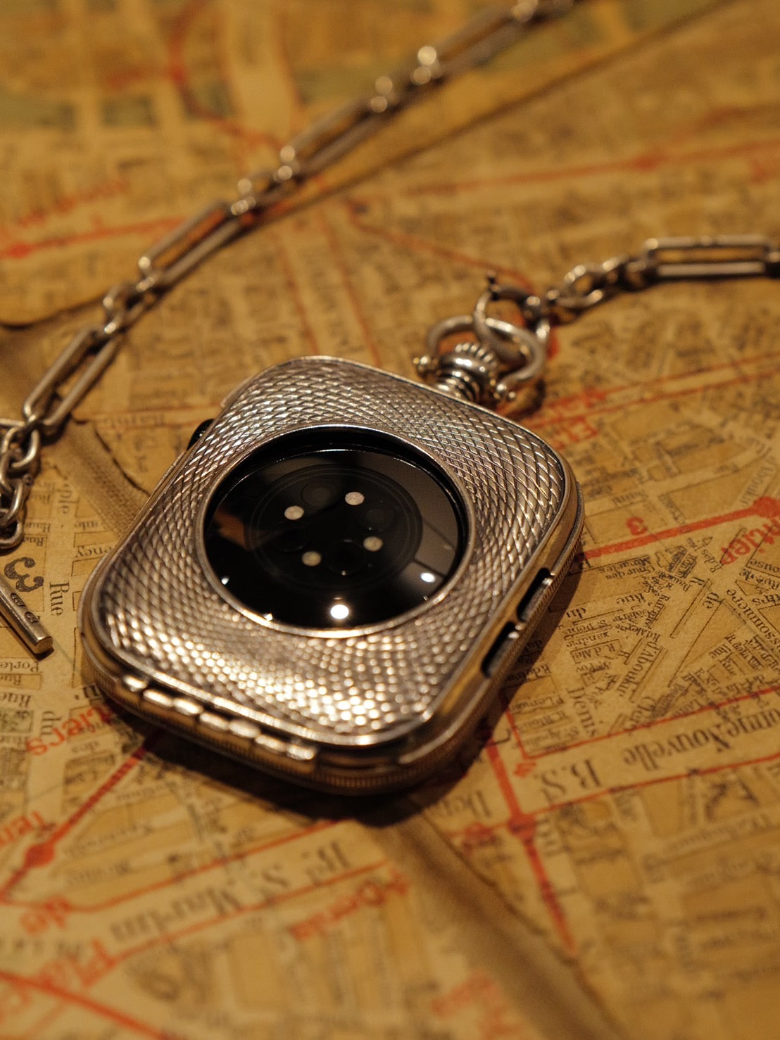 Porter Classicケースsilver SMART WATCH CASE
