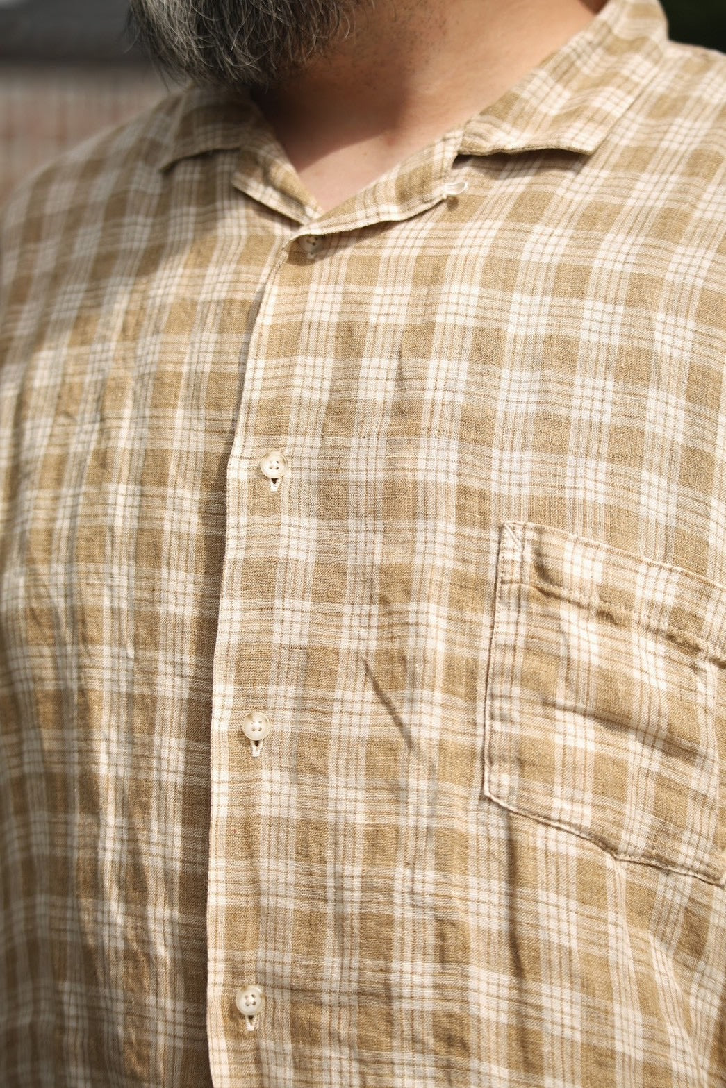 トップス PORTER CLASSIC LINEN PALAKA KAIKIN SHIRT LINEN PALAKA KAIKIN SHIRT