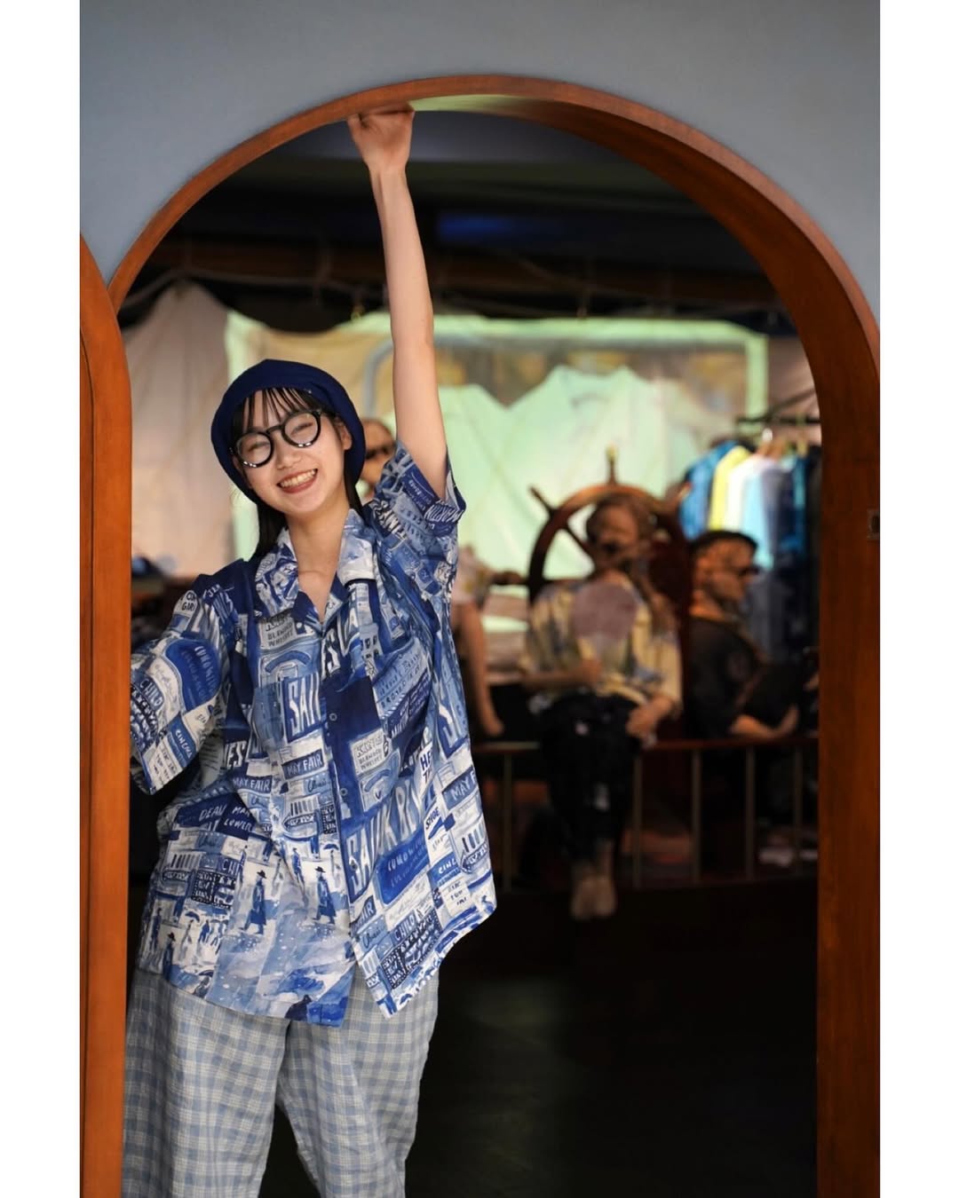 PARTIMENTOのChalk Stripe Roll Up Half Shirt 全2色 ROLL UP 水彩 STRIPE SHIRT PC-016-2216 / Porter Cl