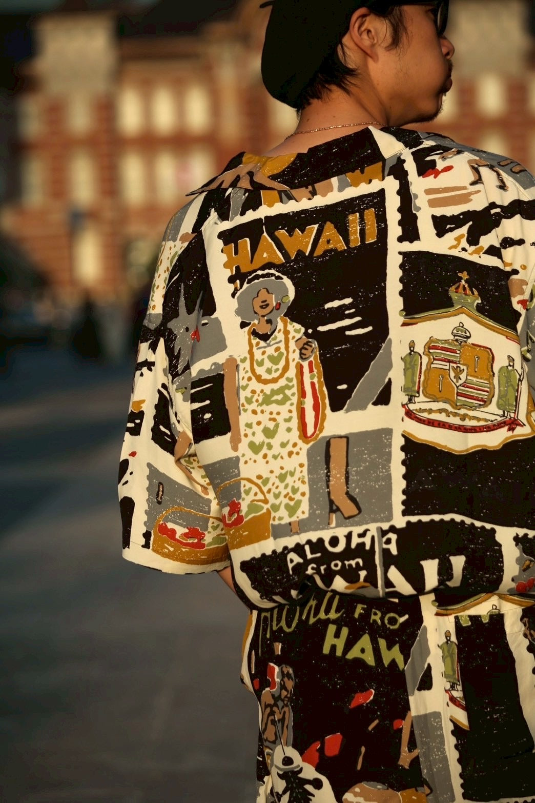 小物 Porter Classic HAWAIIAN HISTORY STOLE Porter Classic Aloha Shirt, Hawaiian History – Pancho And