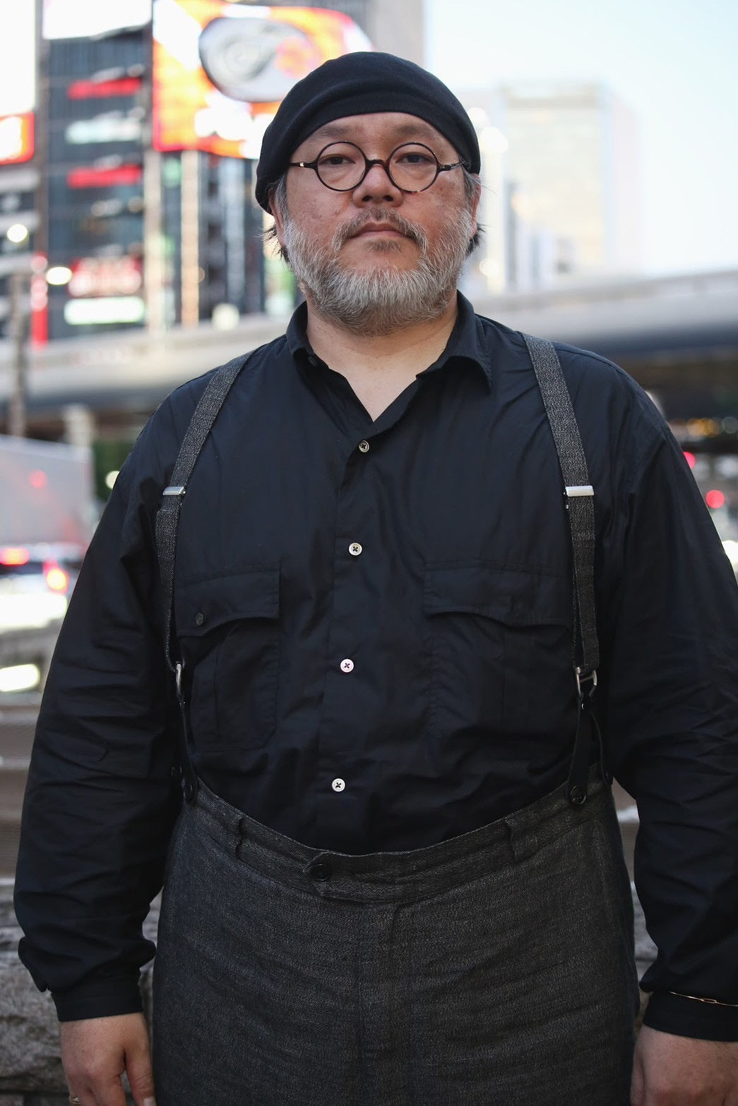 ポータークラシック　アルモ生地　ブラックシャツ PORTER CLASSIC ポータークラシック 22SS ALUMO SWISS COTTON