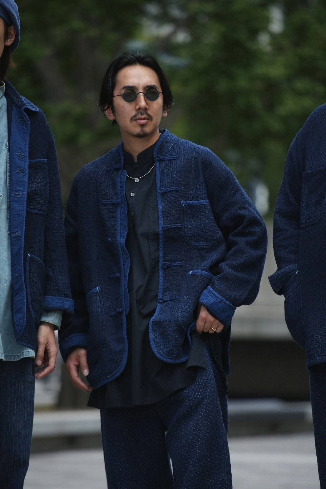 NEW SASHIKO LIGHT CHINESE JACKET -2024AW-