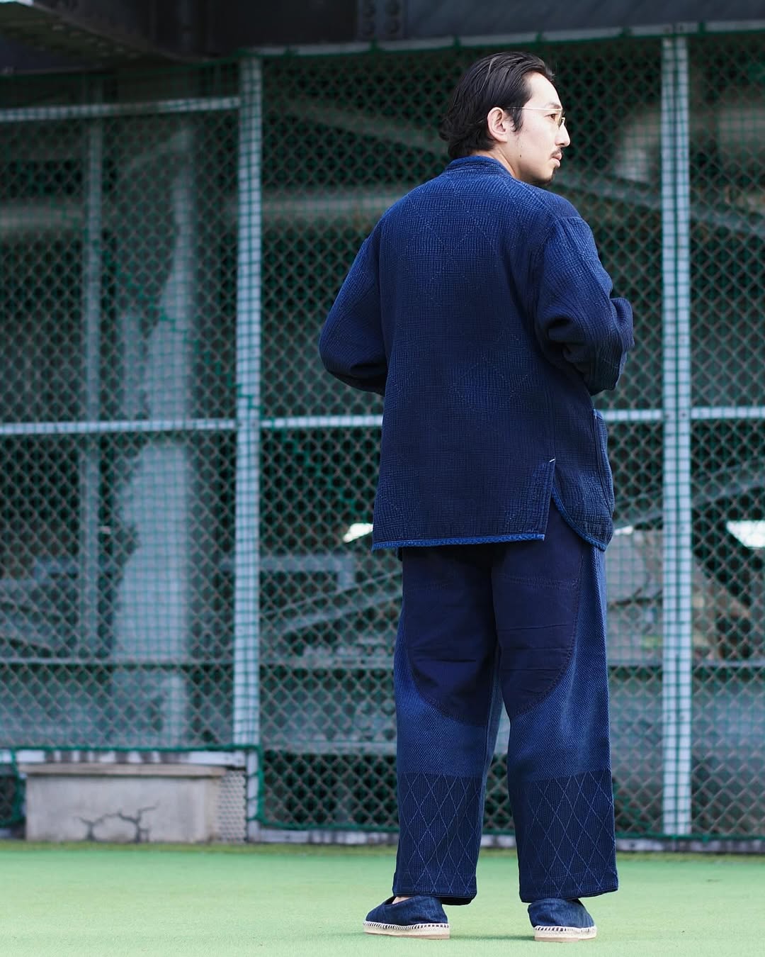 NEW SASHIKO LIGHT CHINESE JACKET -2024AW-