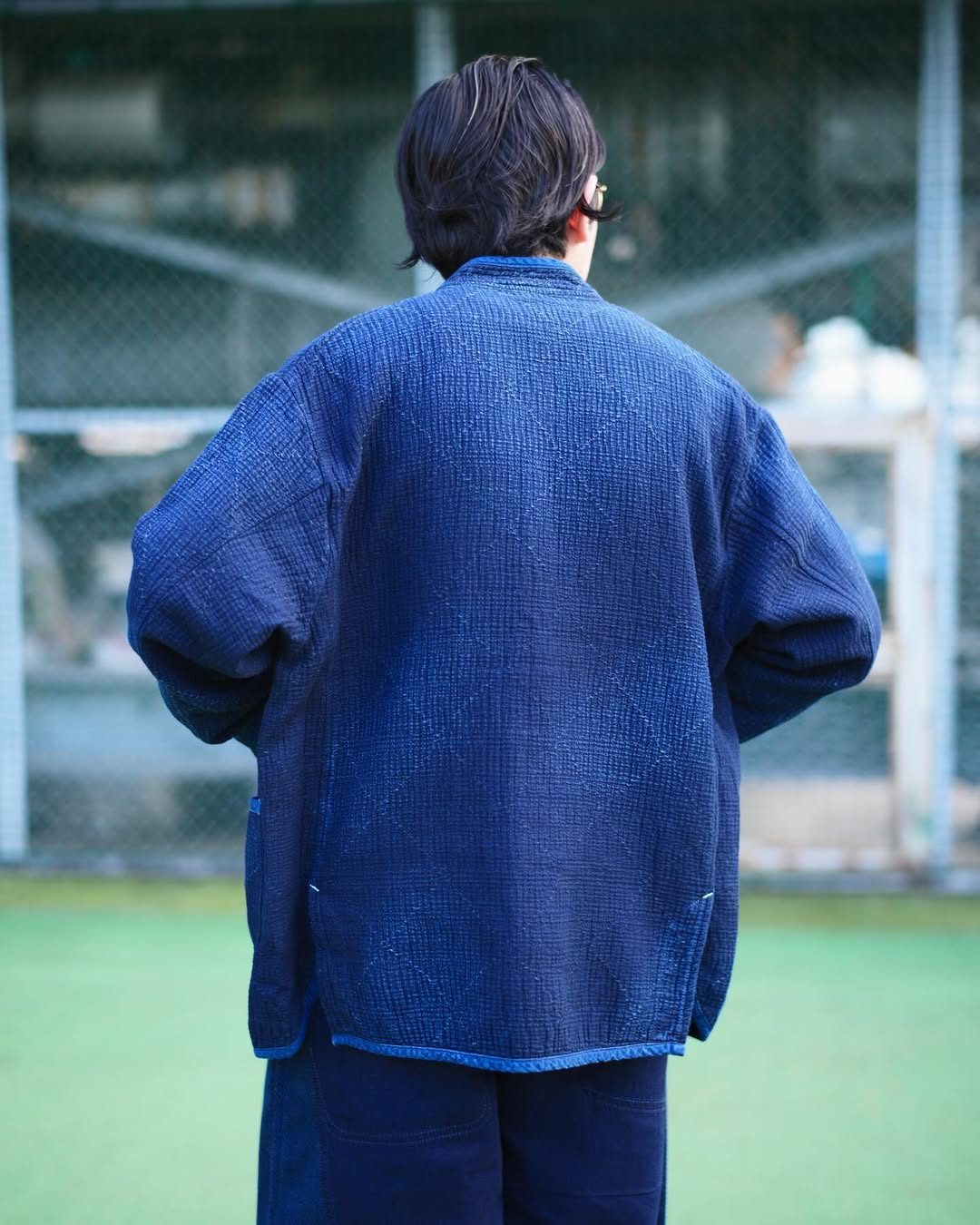 NEW SASHIKO LIGHT CHINESE JACKET -2024AW-
