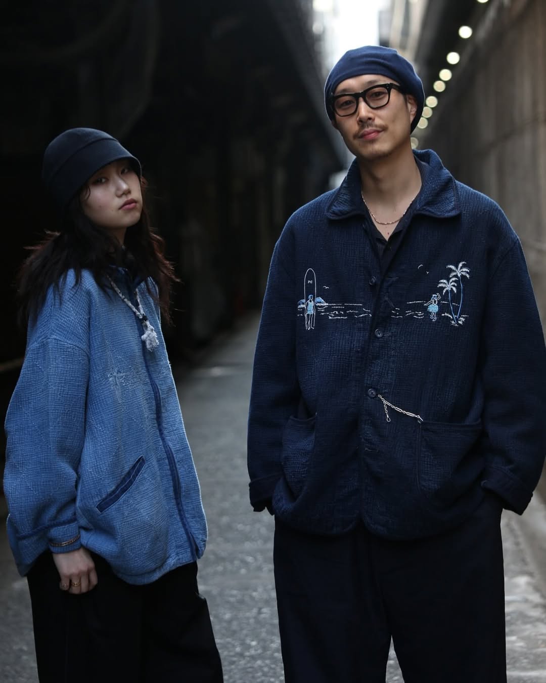 NEW SASHIKO LIGHT OLD HAWAII FRENCH JACKET WATCH CHAIN ​​ITEM
