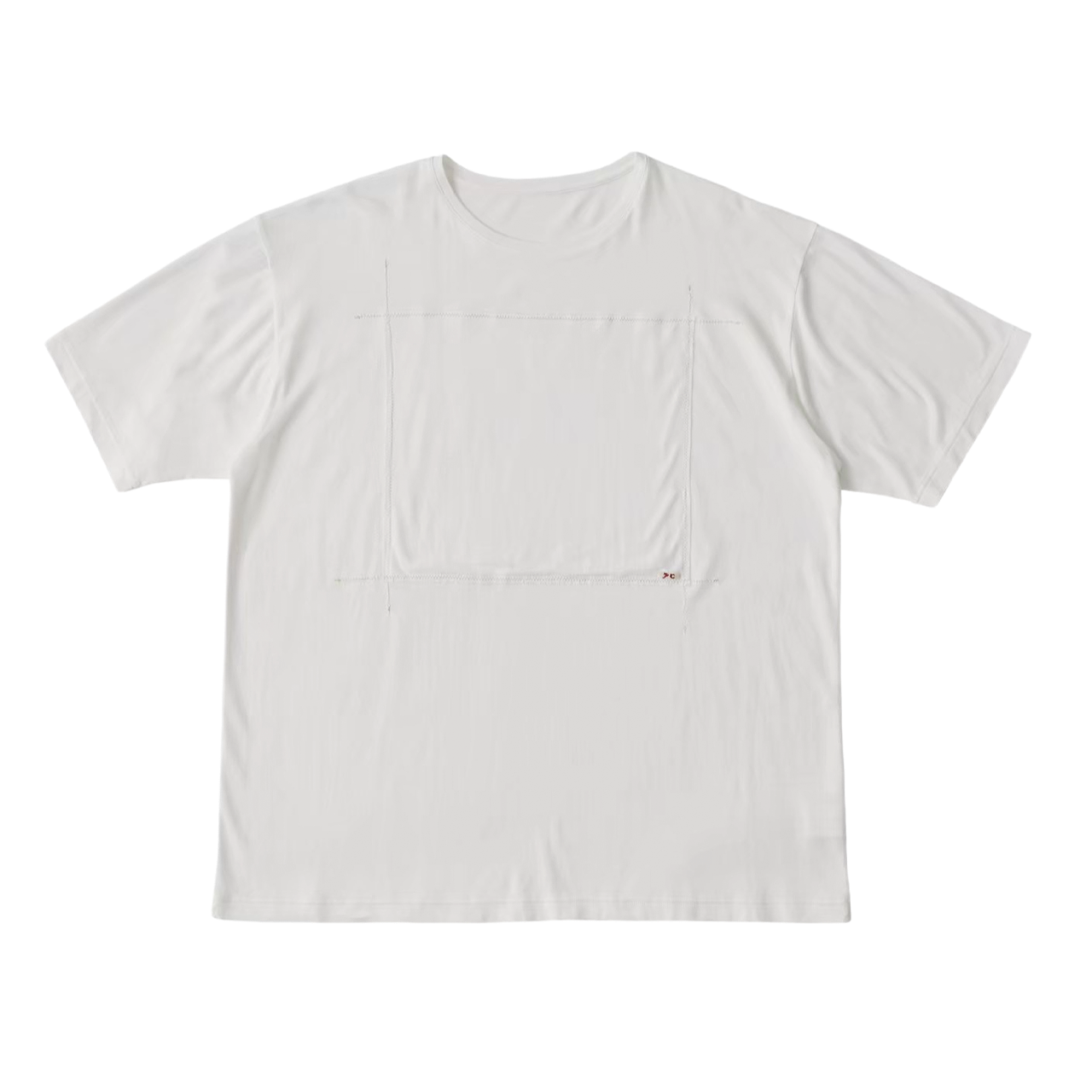 PEACE COTTON PATCHWORK T-SHIRT