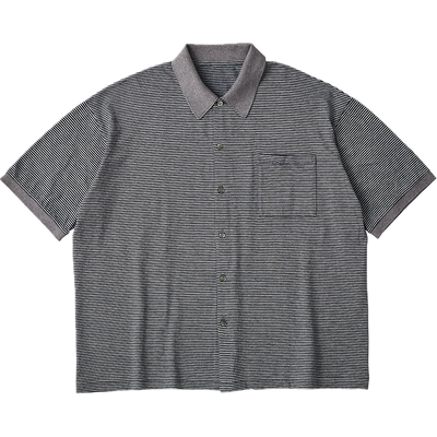 H/W BEATNIK BORDER OPEN POLO SHIRT