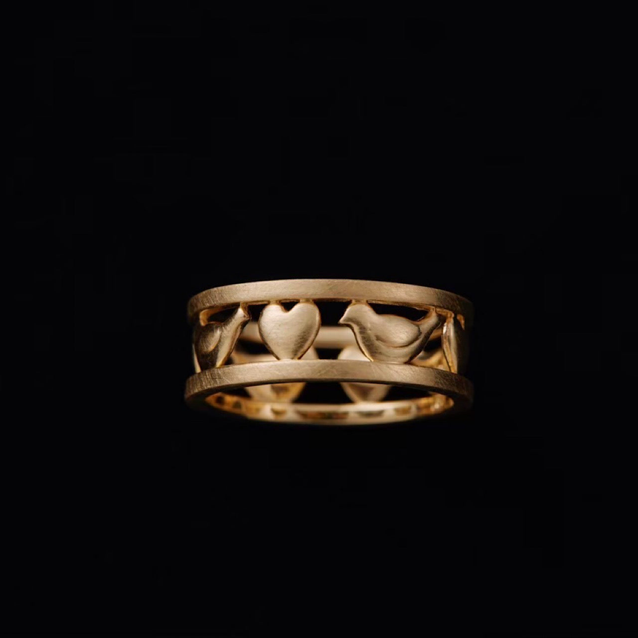 KAHIKO GOLD RING (LOVE & BIRD)