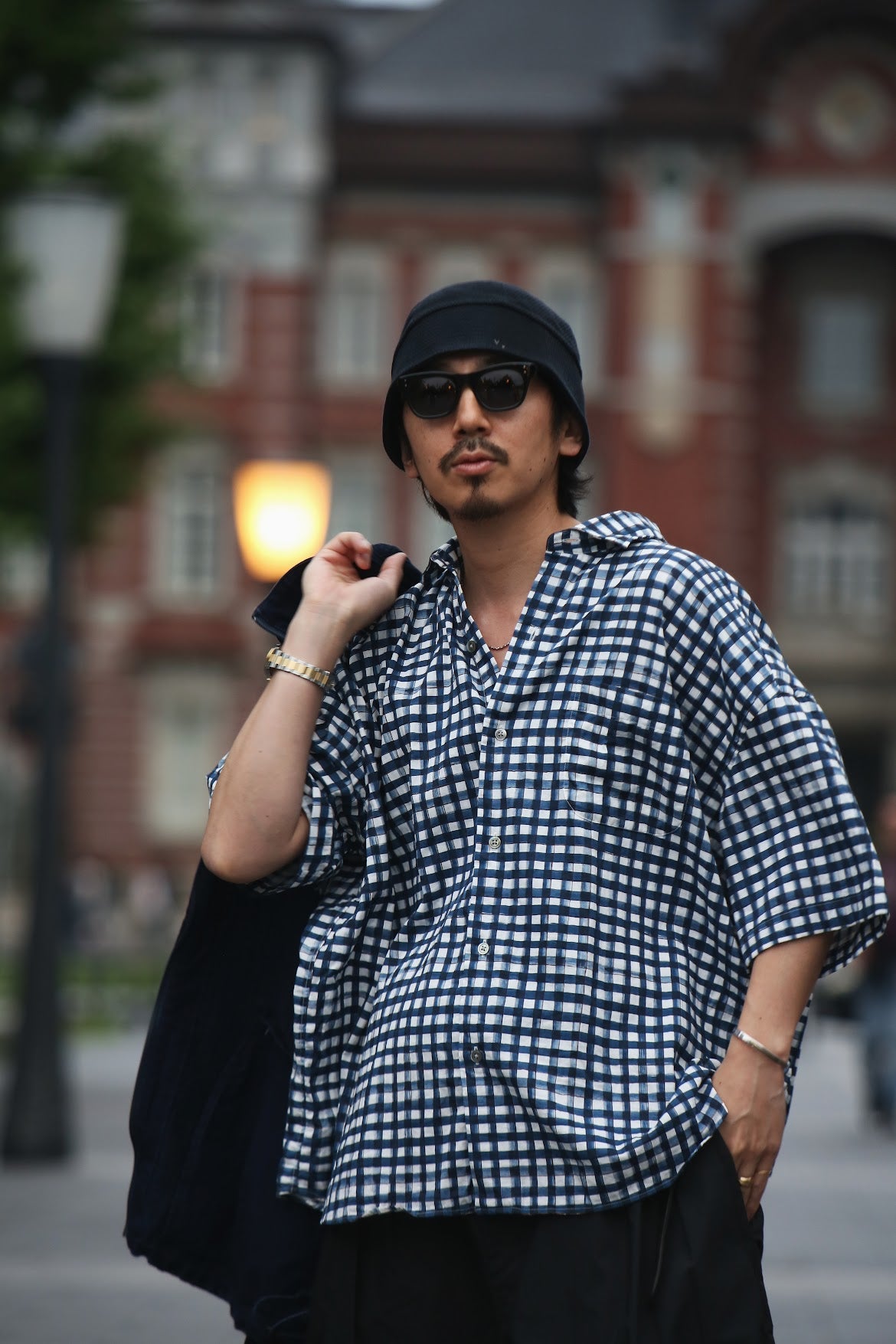 "PC EXCLUSIVE" BEAT WRITER 水彩 GINGHAM SHIRT
