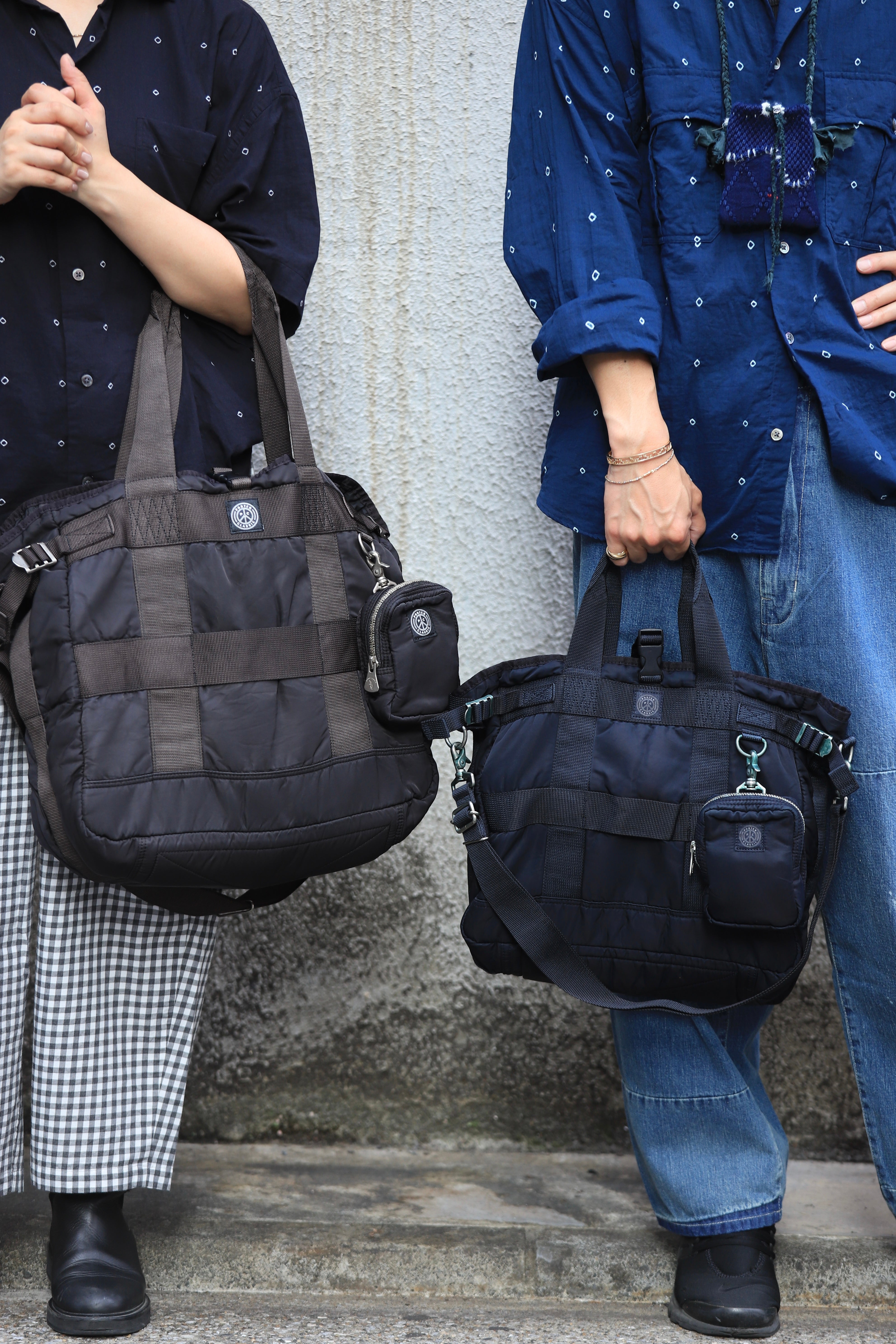"GINZA EXCLUSIVE" SUPER NYLON TOTE BAG M -DARK NAVY-