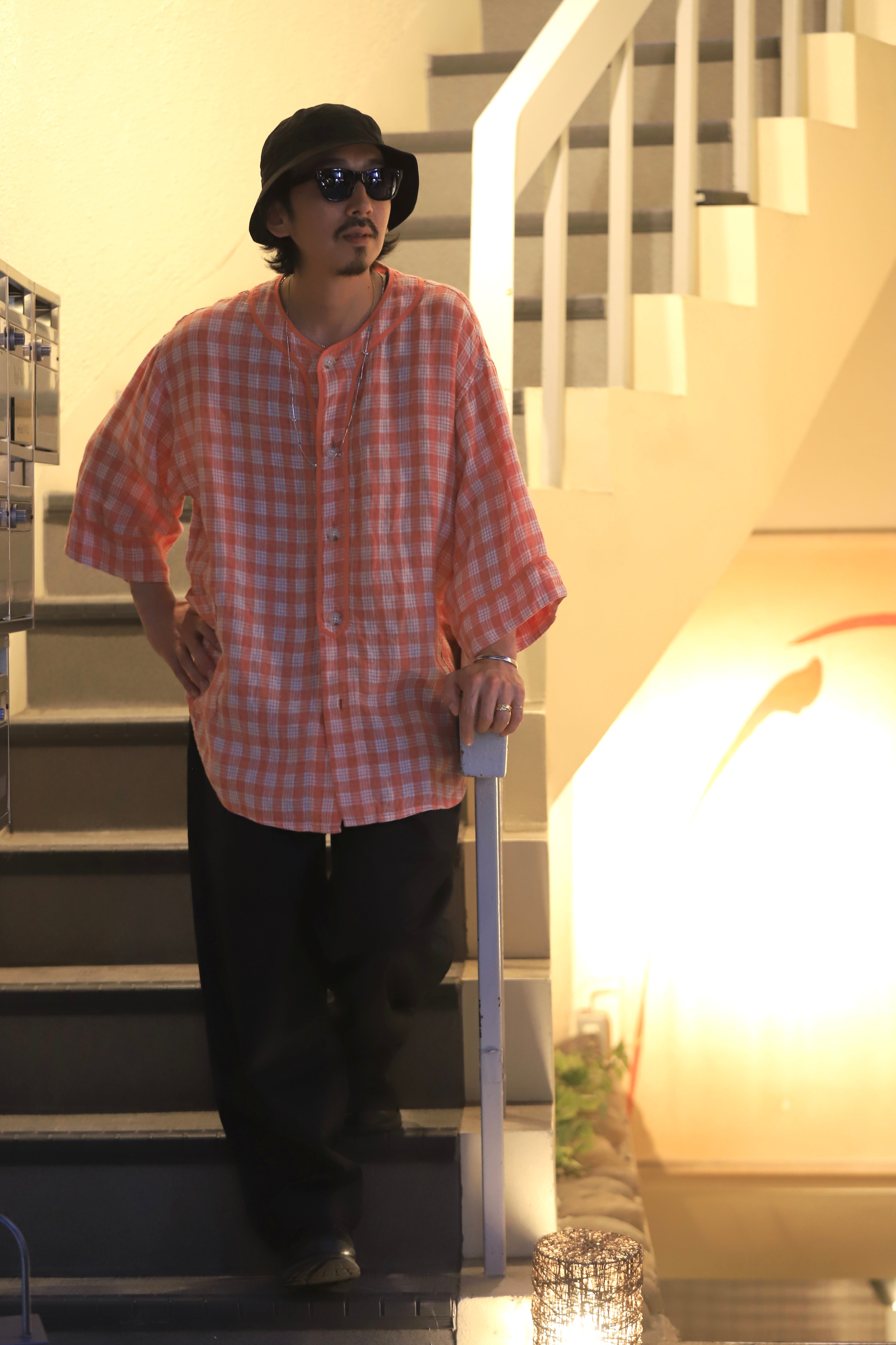 "PC EXCLUSIVE" LINEN PALAKA BASEBALL SHIRT