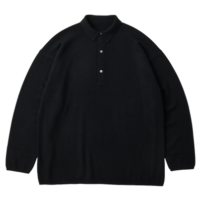 CASHMERE KNIT LONG POLO SHIRT (BABY CASH)