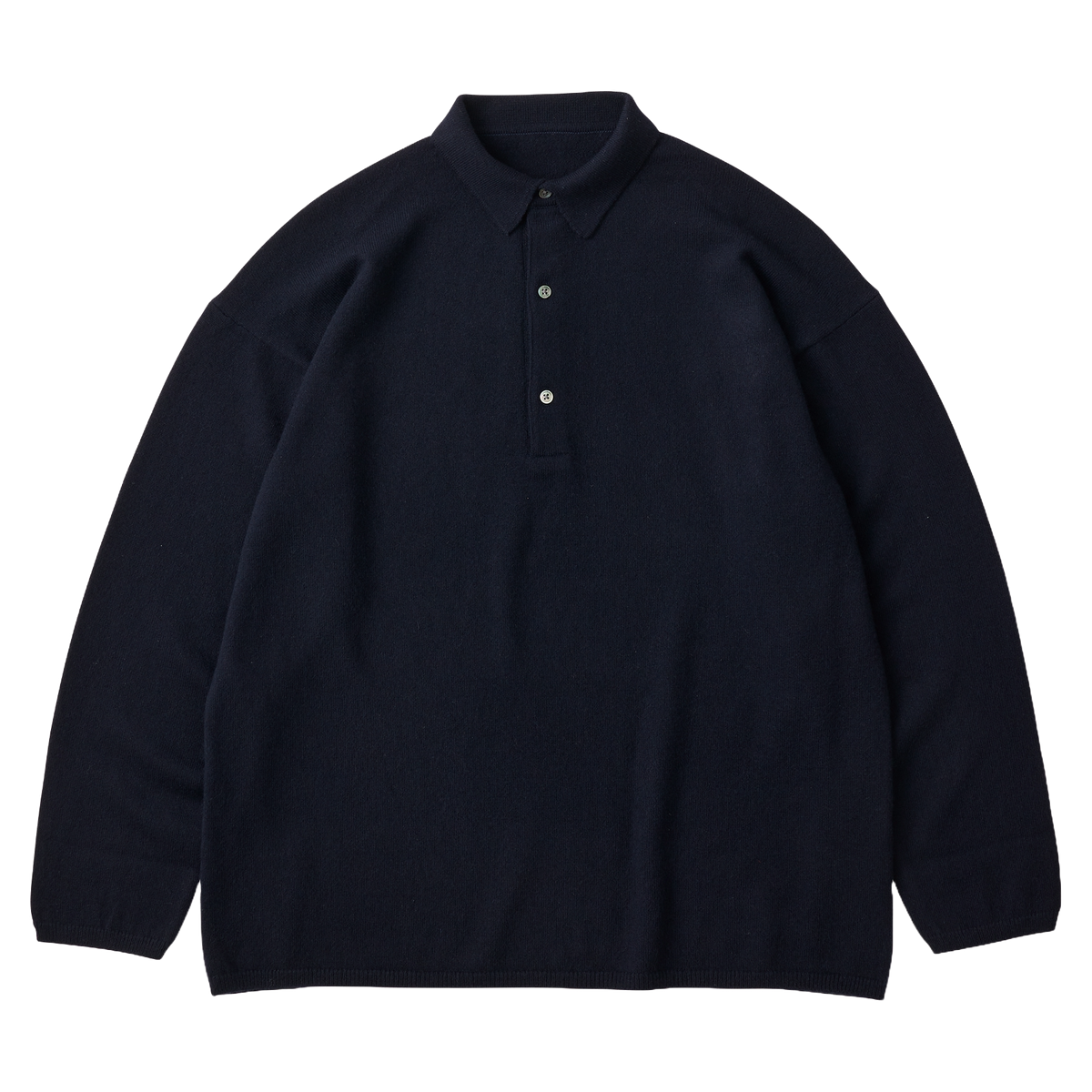 CASHMERE KNIT LONG POLO SHIRT (BABY CASH)