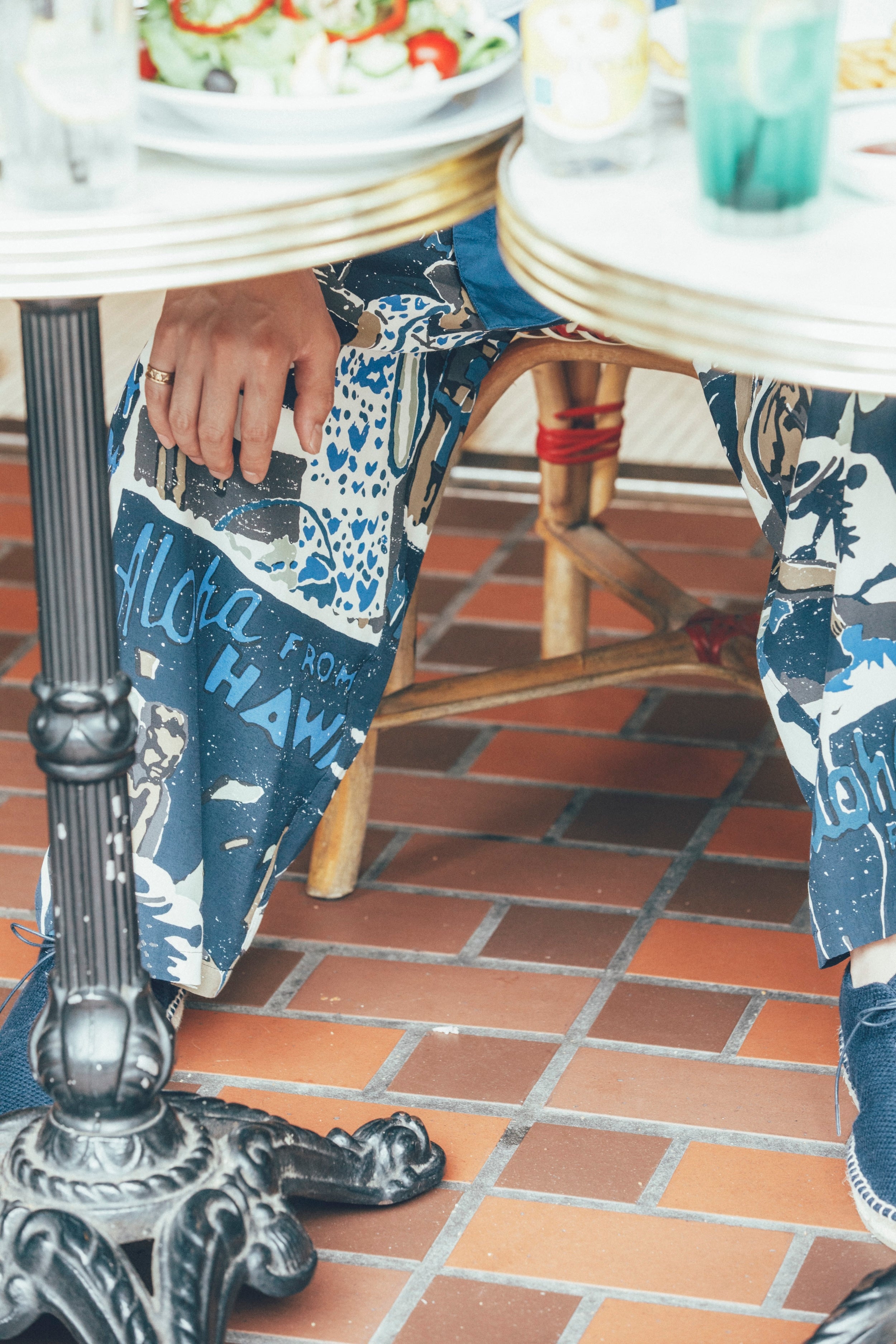AloaloAloha　ハワイアン　ティアードパンツ（55） HAWAIIAN OUTDOOR ALOHA PANTS
