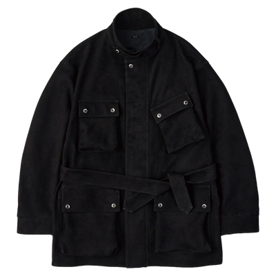 CRASH COLLECTION LEATHER SUEDE MOTORCYCLE JACKET Ⅲ (ENTREFINO)