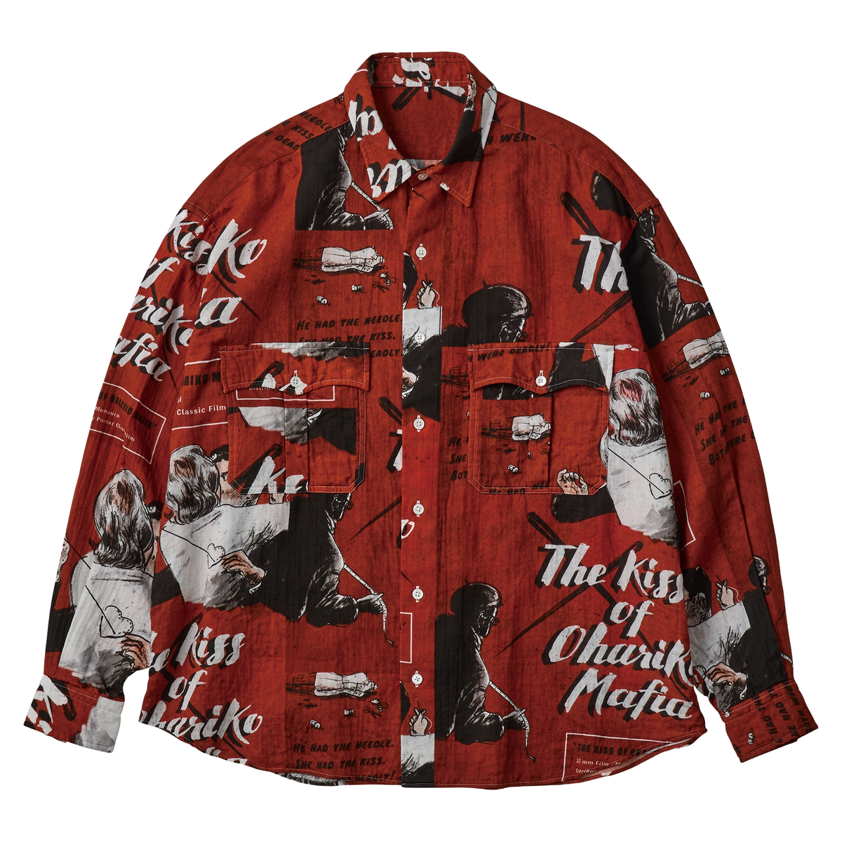 ROLL UP GAUZE SHIRT (THE KISS OF OHARIKO MAFIA)