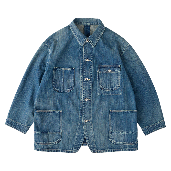STEINBECK DENIM COVERALLS -BLUE-