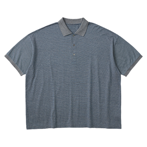 H/W BEATNIK BORDER POLO SHIRT（ハンドワーク ビートニク
