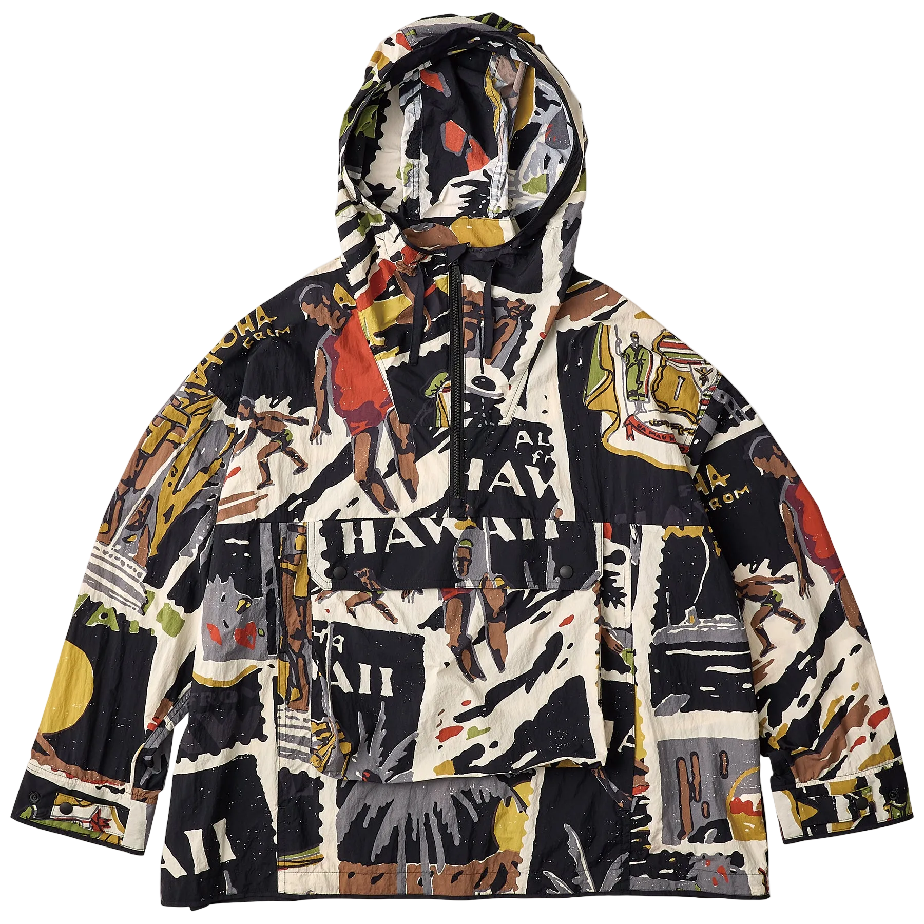 HAWAIIAN OUTDOOR ANORAK PARKA W / MINI POUCH