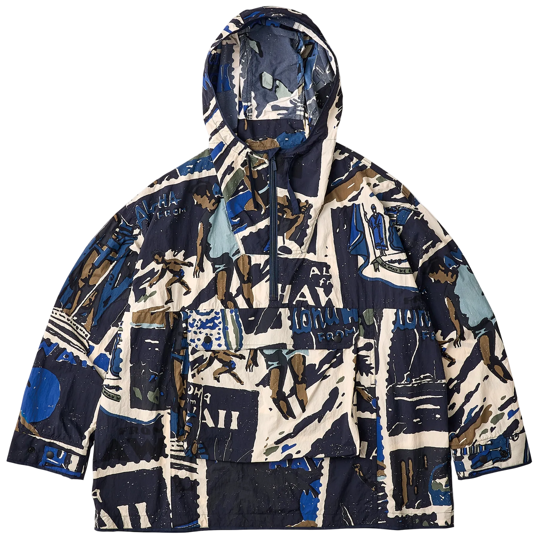 HAWAIIAN OUTDOOR ANORAK PARKA W / MINI POUCH