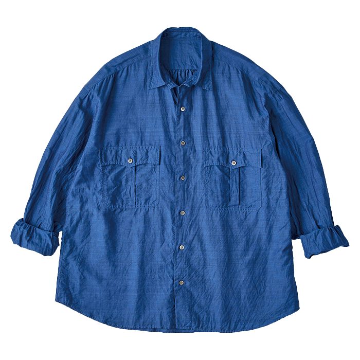 ROLL UP COTTON SHIRT 