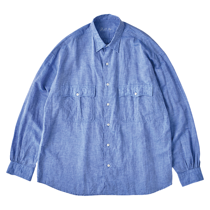 ROLL UP COTTON SHIRT 