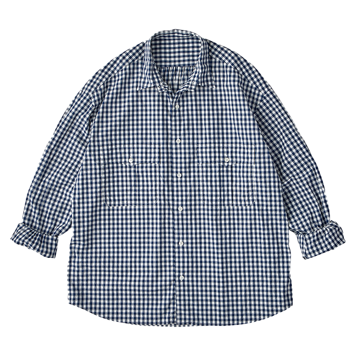 ROLL UP GINGHAM CHECK SHIRT