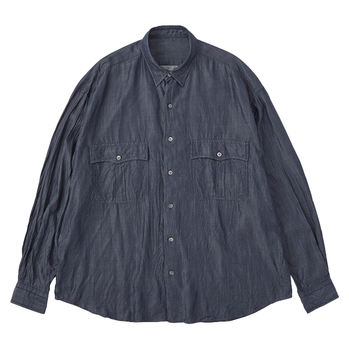 ROLL UP STRIPE SHIRT (ALUMO FABRIC 140/2) (Copy)