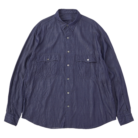ROLL UP SOFT CUPRO SHIRT（ロール アップ ソフト キュプラ