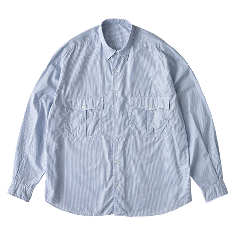 ROLL UP STRIPE SHIRT (ALUMO FABRIC 140/2)(ロール アップ ROLL UP STRIPE SHIRT (ALUMO FABRIC 140/2)(ロール アップ