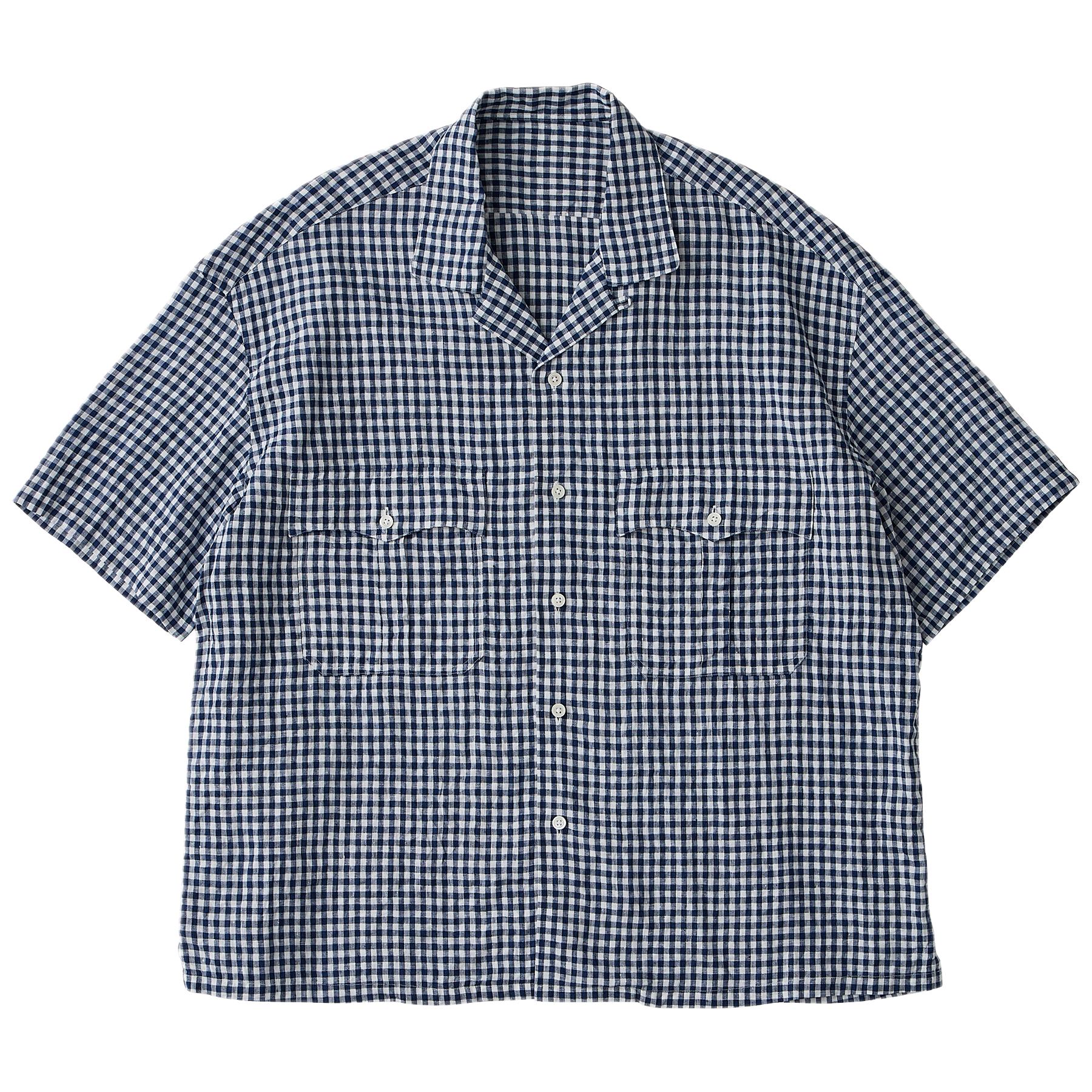 KEROUAC LINEN GINGHAM CHECK SHIRT