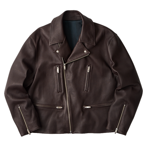 LEATHER RIDERS JACKETII W/LOVE & PEACE SILVER (ENTREFINO) LEATHER RIDERS JACKETII W/LOVE & PEACE SILVER (ENTREFINO)