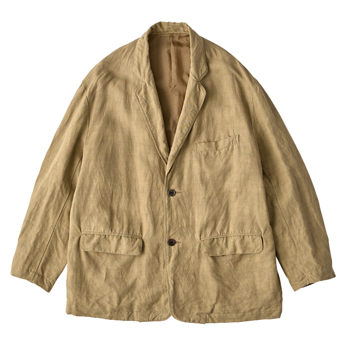 VINTAGE LINEN CHEVAL JACKET CUSTOM VINTAGE LINEN CHEVAL JACKET CUSTOM