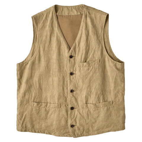 ANTIQUE LINEN CLASSIC VEST ANTIQUE LINEN CLASSIC VEST