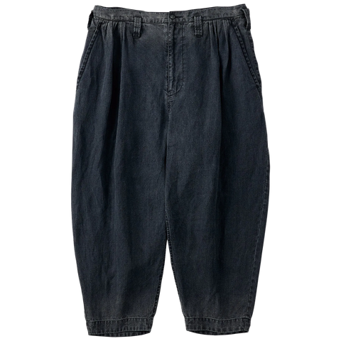 INDIGO LINEN BEBOP PANTS（インディゴ リネン ビバップ パンツ