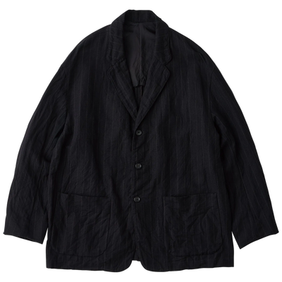 PIN STRIPE LINEN COTTON CLASSIC JACKET