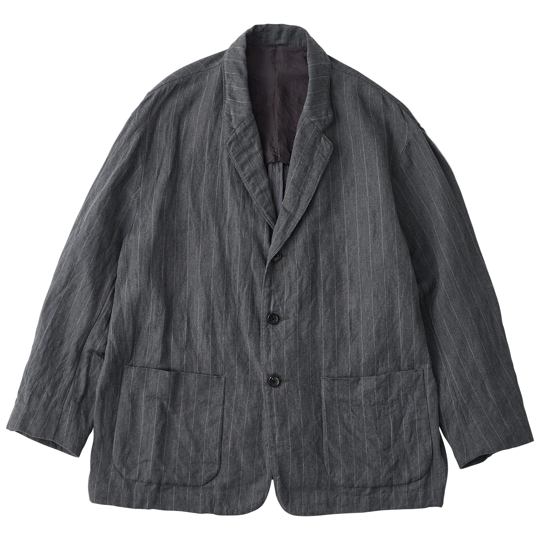 PIN STRIPE LINEN COTTON CLASSIC JACKET