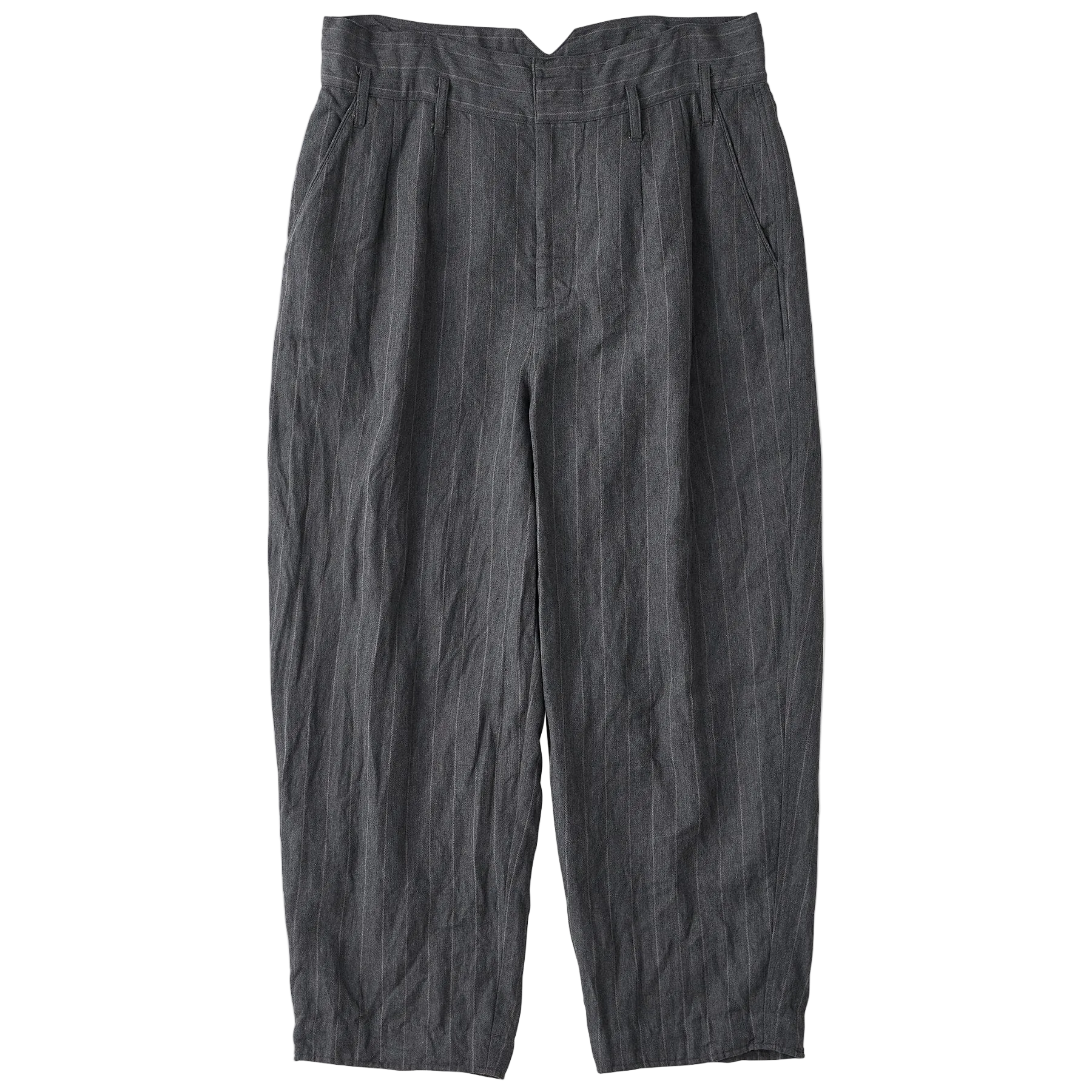 PIN STRIPE LINEN COTTON CLASSIC PANTS