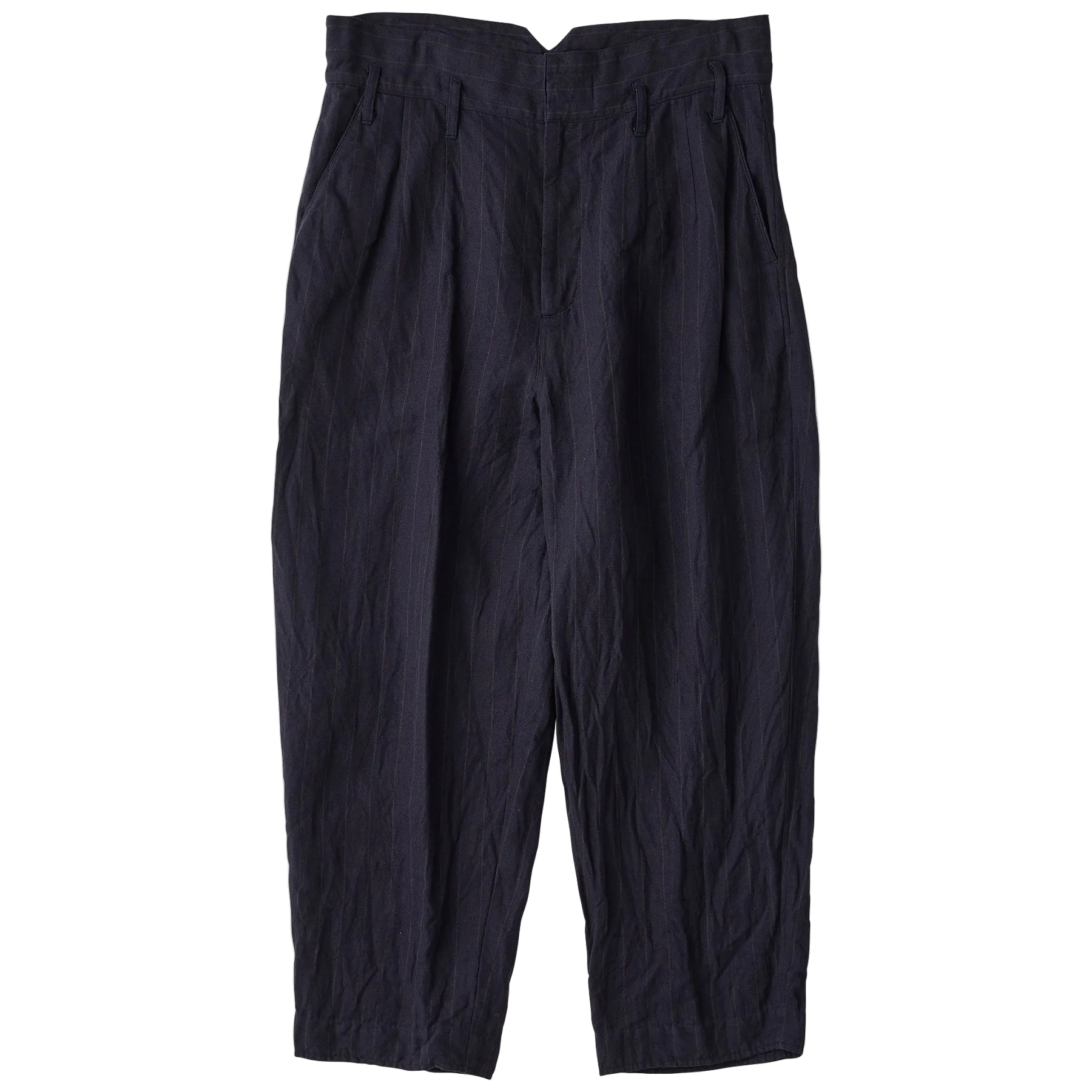 PIN STRIPE LINEN COTTON CLASSIC PANTS